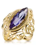 Ring Vintage Jewlery Alexandrite 14K Yellow gold vrc017y